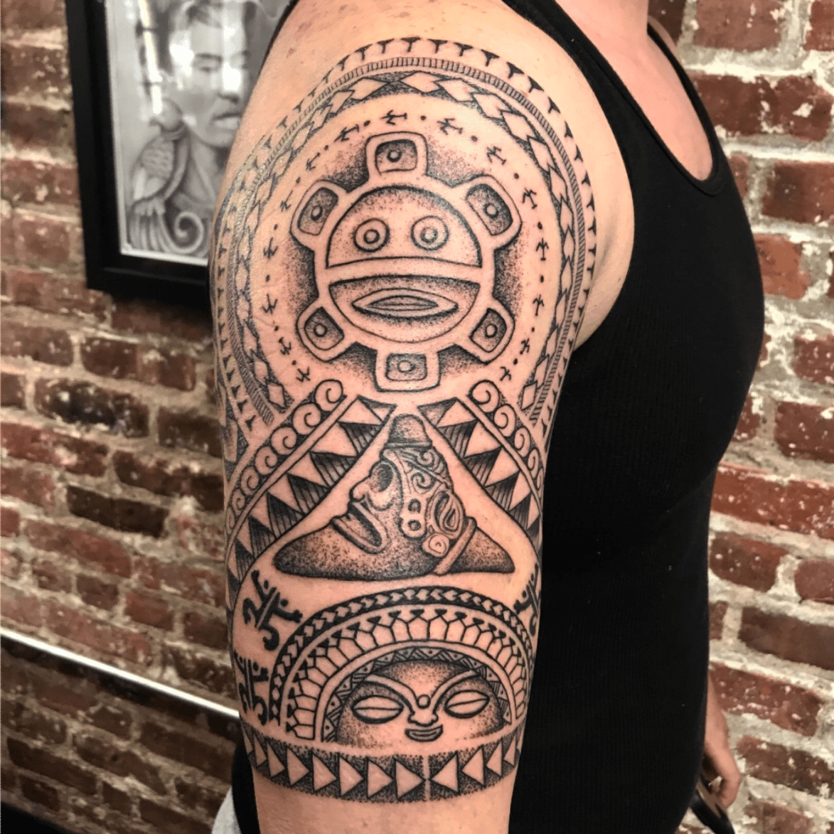 Taino Coqui Tattoo by Laura Murphy  Little Johns Tattoos and piercings in  Greensboro NC  rtattoos