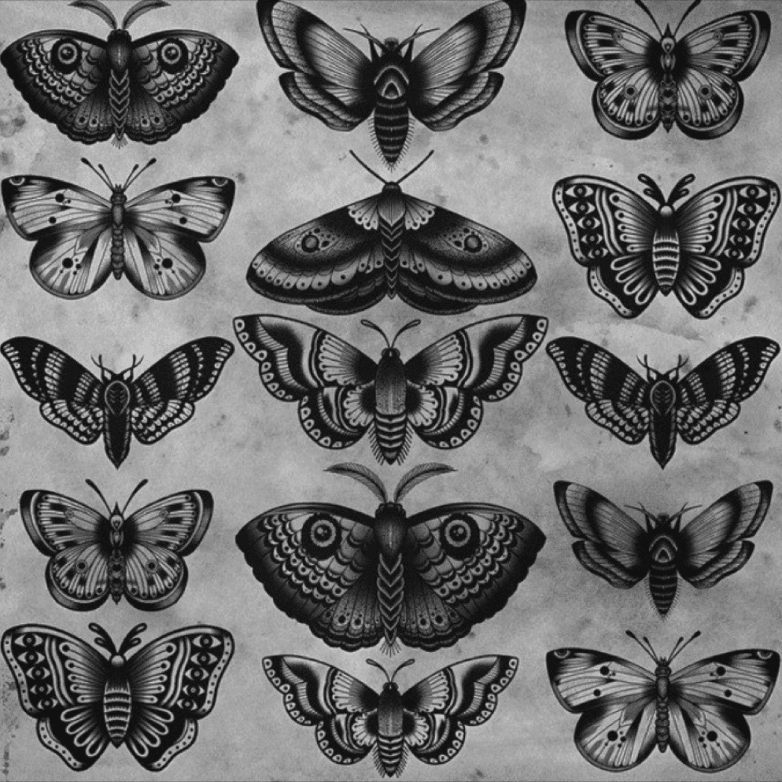 Moth Tattoo Vector Images over 2900