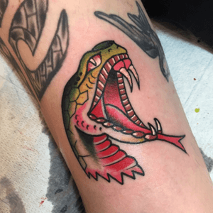 Snake done at this years Oklahoma Tattoo Convention in Tulsa. 