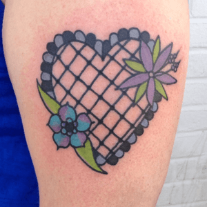 #heart#lace#flower#bold#boldasfuck #tattoo 