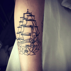 Clipper ship done on my homie