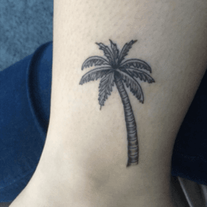 ~Inksanity Tattoo Company~Artist: Brian Evers#palmtree #palmtreetattoo #beach #summer #summertattoo