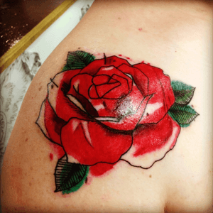 Watercolor rose
