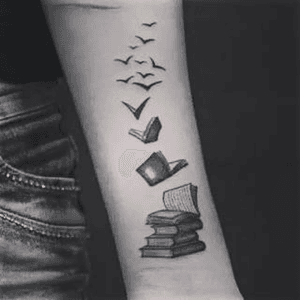 My next tat for a book obsesed lady excited!!!!#dreamtattoo #book 