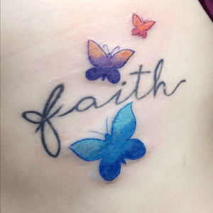 4th!💕.             #butterflies #tattoo  #faith  