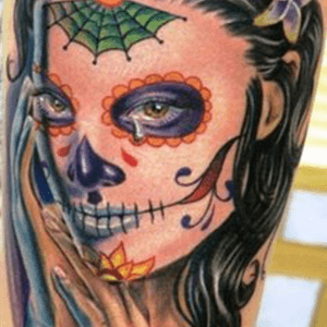 #megandreamtattooTo do a day of the muerte tat using my mom's picture that i have , please consider my tat ....be homored to have you ink me 😁...