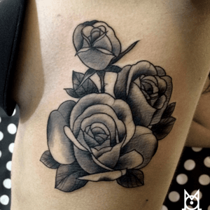 Rose tattoo(By Mo-Mojito Tattoo)#rosetattoo #sidetattoo