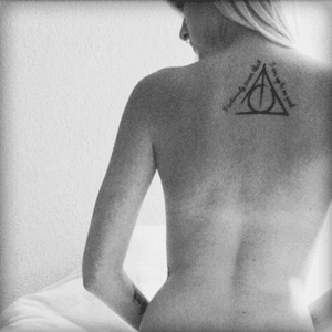 Last but certainly not least, my HP deathly hallows. "I solemnly swear that i am up to no good." 😈