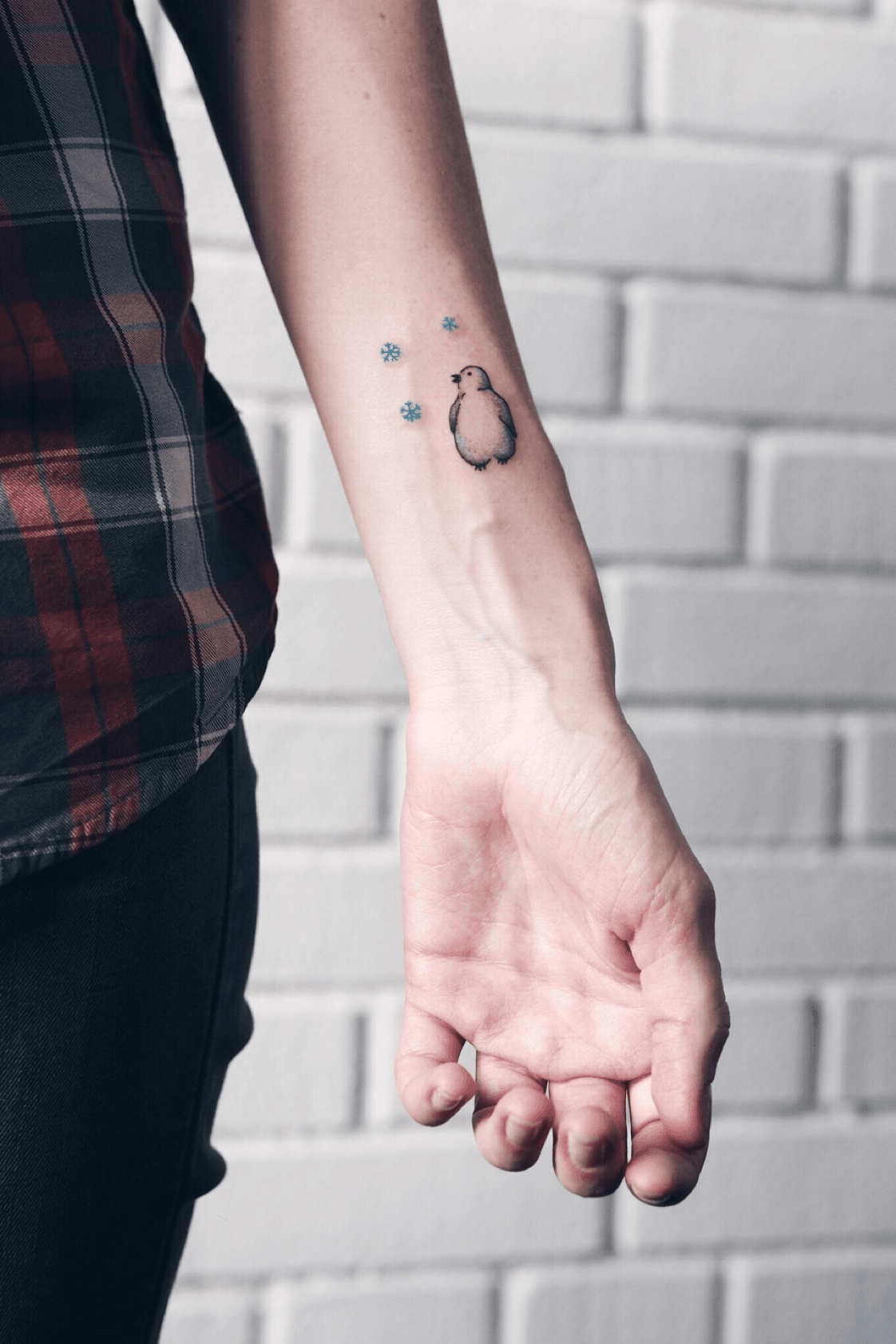 Penguin tattoo  Penguin tattoo Classy tattoos Simple arm tattoos
