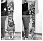 Nº612 #tattoo #tattooed #ink #inked #girlswithtattoos #mandala #mandalatattoo #dotwork #dots #dotworktattoo #symmetry #symmetrictattoo #sacredgeometry #halfsleeve #tattoosleeve #stencilstuff #dynamicink #dynamiccolor #cheyennetattoo #cheyennetattooequipment #hawkpen #bylazlodasilva