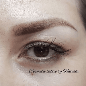 Eyebrows ombre cosmetic tattoo