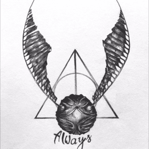 golden snitch, I drew in tattoo style : r/harrypotter