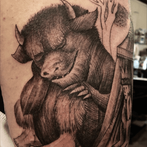 Beginning of my Where The Wild Things Are sleeve 