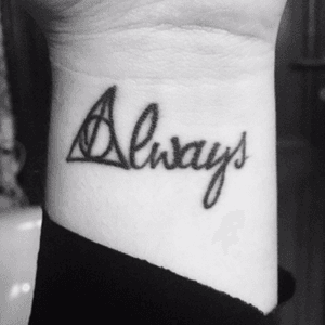 "Always" tattoo by @angelocadoni #harrypotter#harry#potter#always#snape#lily#blackAndWhite