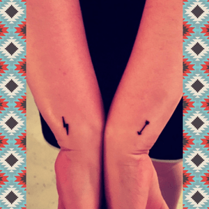 My arrow and lighting bolt tattoosare my 7th and 8th tattoos.. They are meant to be a little nod to two of my favorite DC comics!! ⚡️🏹