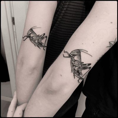 #black #locust #grasshopper #insect #entomology #tattoo #blackworkers #lagtattoos #tunguska #totemica 