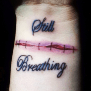 I used to be a cutter, so I got this as a visual reminder that I am still here and to just keep breathing.....