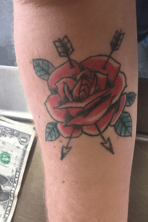 First tattoo for my mother 18th birthday 2016 #rose #mother #firsttattoo