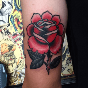 Rose #tattoo done @desertrosetattooparlor 
