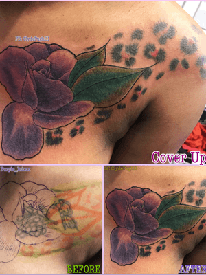 #purple_inkxx   #tattooartist #color #coverup #rose 