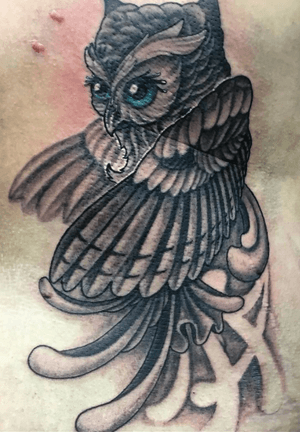 Done by Lex van der Burg - Resident Artist                     #tat #tatt #tattoo #tattoos #tattooart #tattooartist #tattooartwork #owl #owltattoo #owltattoos #ink #inked #inkedup #inklife #inklovers #amazingtattoo #amazingink #amazingtattoos #art #culemborg #netherlands 