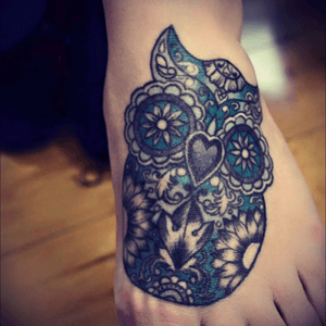 My sugar skull owl done by Susie at Pittsburgh Tattoo Company!