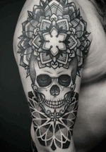 Done by Andy van Rens - Resident Artist. #tat #tatt #tattoo #tattoos #amazingtattoo #tattoolover #ink #inked #inkedup #amazingink #inklovers #mandala #mandalastyle #mandalawork #dot #dotwork #skull #skulltattoo #amazingart #art #culemborg #netherlands