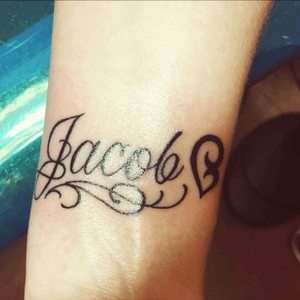 My son's name with a mother son symbol
