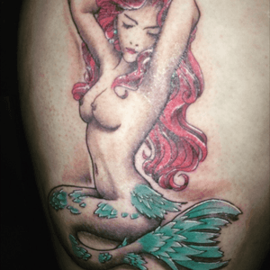 #mermaid #loveit #redhair #scalesandfins #boobs #worththepain 