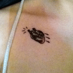 My little heart done by Kye at exclusive tattoos for cancer research 