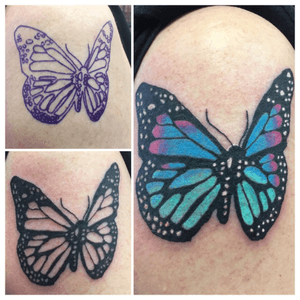Butterfly done by Mike Mucci at Rotation Tattoo