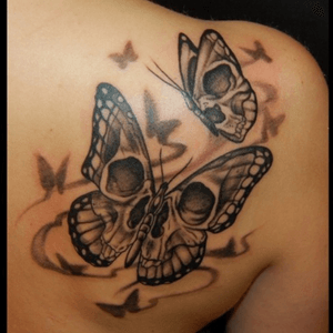 To be added simalar butterflys to my roses across my chest !! 