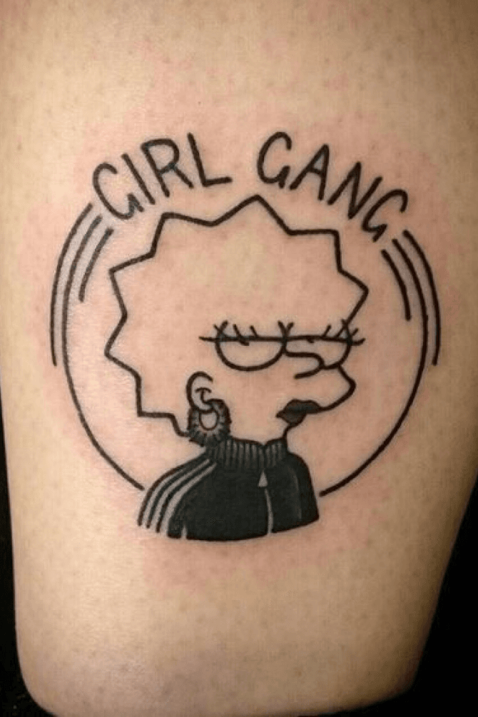 Lisa Simpson tattoo by Kate Holt  Post 27441