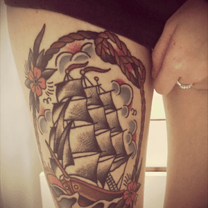 #okinawa #japan #traditional #tattoo #tattoos #ink #momswithtattoos #thigh 