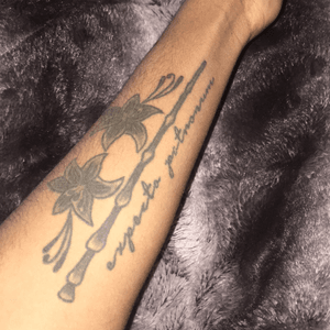 This is a tattoo i have on my arm ....i want to add to it and make it better or cover it up of thats even possible ....what would be a good idea #harrypotter #needacoverup #needhelp #UglyInk #skull #forearm 