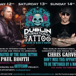 14th Dublin International Tattoo Convention. Convention Centre Dublin. 12-14th Aug 2016. Biggest and best tickets.ie on sale now