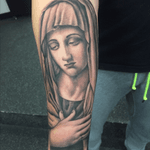 Mary mother #tattoo #blackandgrey 