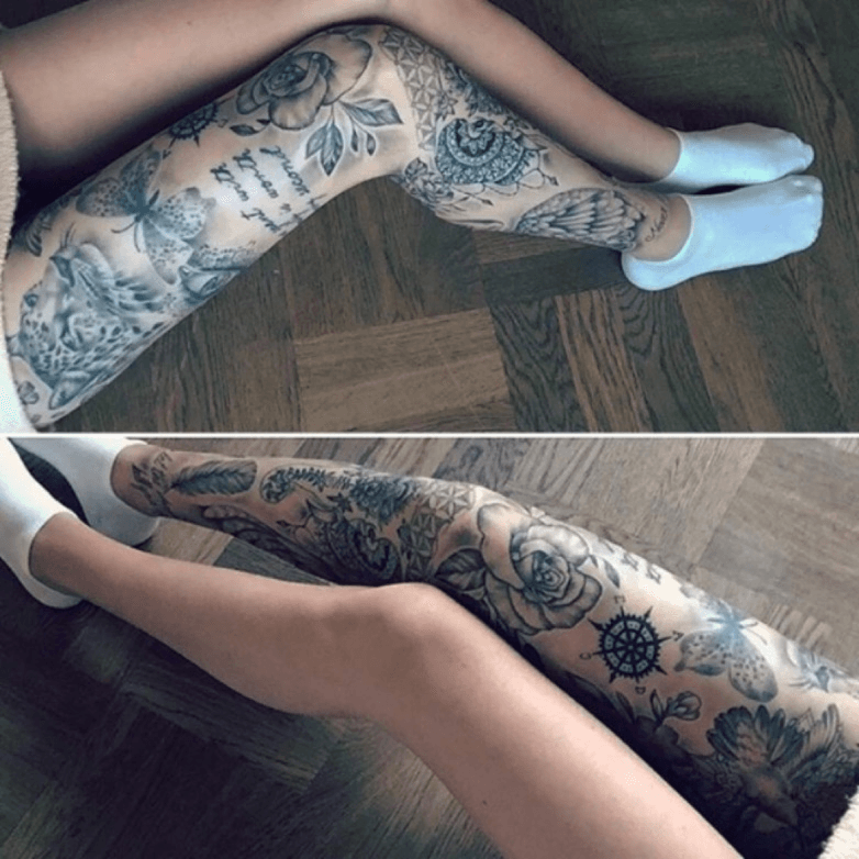 Tattoo Uploaded By Katie • Full Leg Sleeve #Leg • Tattoodo