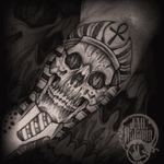 Um dos trampos de hj! #rataria #tattoo #blackwork #blackworkers #blackworkerssubmission #ttblackink #onlyblackart #theblackmasters #tattooartwork #inkstinct #inkstinctsubmission #superbtattoos #wiilsubmission #stabmegod #tattoos_artwork #skulltattoo #skull #egypt 