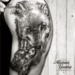 Wolf tattoo, tatuaje de lobo realista #tattoo #watercolor #tattoodo #marianagroning #tatuaje #ink #inked #tattooed #colortattoo #acuarela #mexico #cdmx #MexicoCity #mexicoink #karmatattoo #wolf #wolftattoo #lobo #tatuajelobo