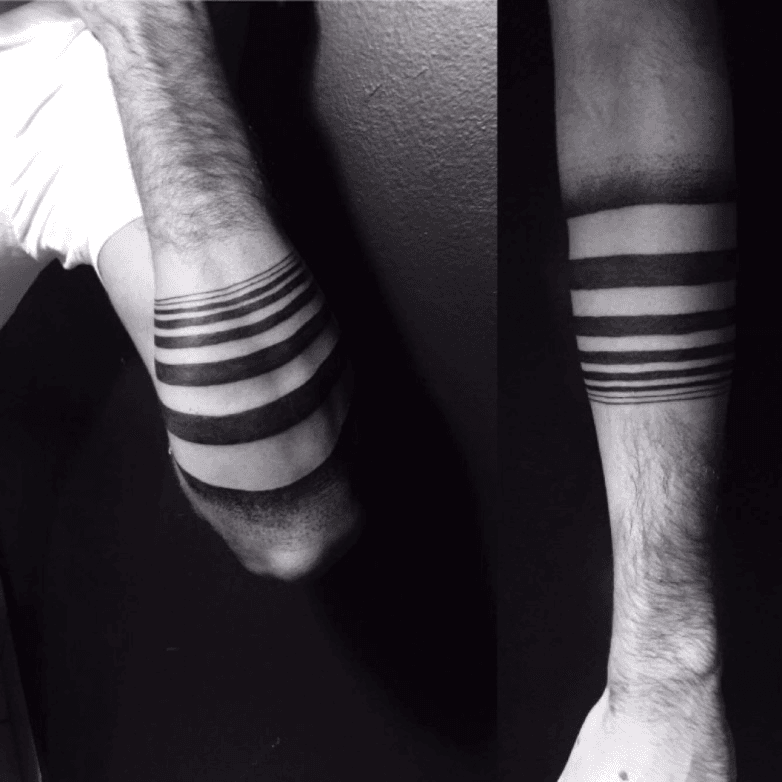 Tattoo uploaded by Massimiliano • 1,1,2,3,5,8,13,21 #lines #bands #armbands  #black #mathematics #series #fibonacci #width • Tattoodo