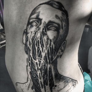 #tattoo #tattoos #tattooartist #linework #blackandgrey #blackandgreytattoo #inked #tattooed #horrortattoo #graphic 