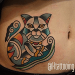 #cat in #color by #tattooartist #ktattooing @ktattooing #gemtattoostudio #Seoul 