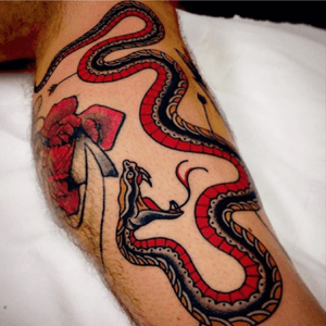 I need something like this. #oldschool #snake #dreamtattoo #tradworkers_tattoo