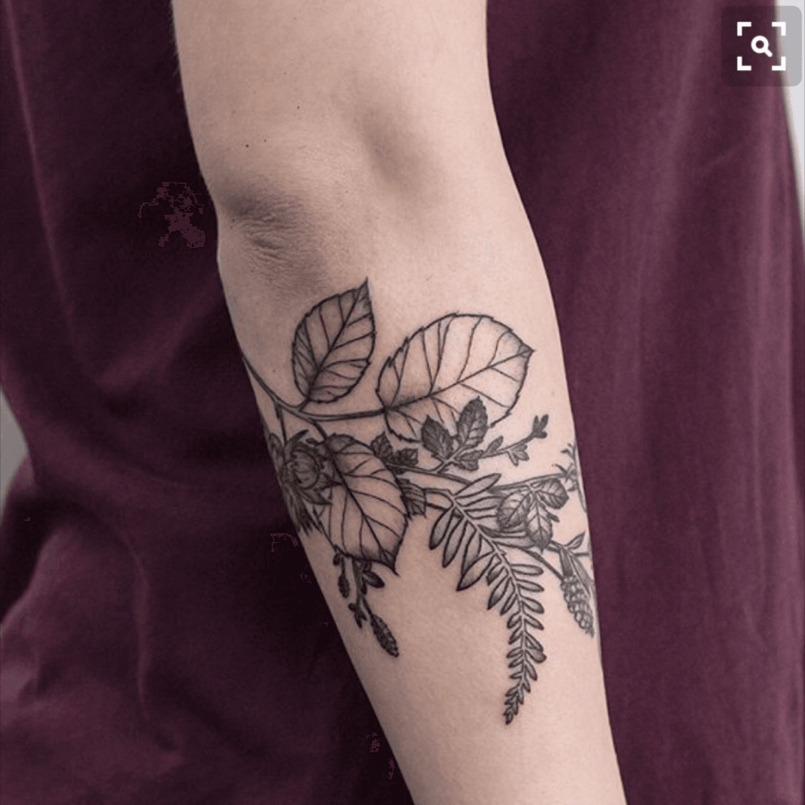 Arm Realistic Leaves Leaf 3d Tattoo by Boris Tattoo