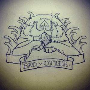 Bad otter #upforgrabs #linework #sketch #neotraditional #tattoodesign #tattooapprentice #padavan