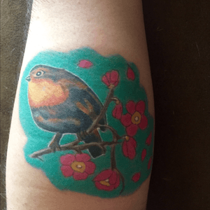 My little fat bird tattoo ... its just pure happiness .... this is one of my 4 tattos that i have so far 