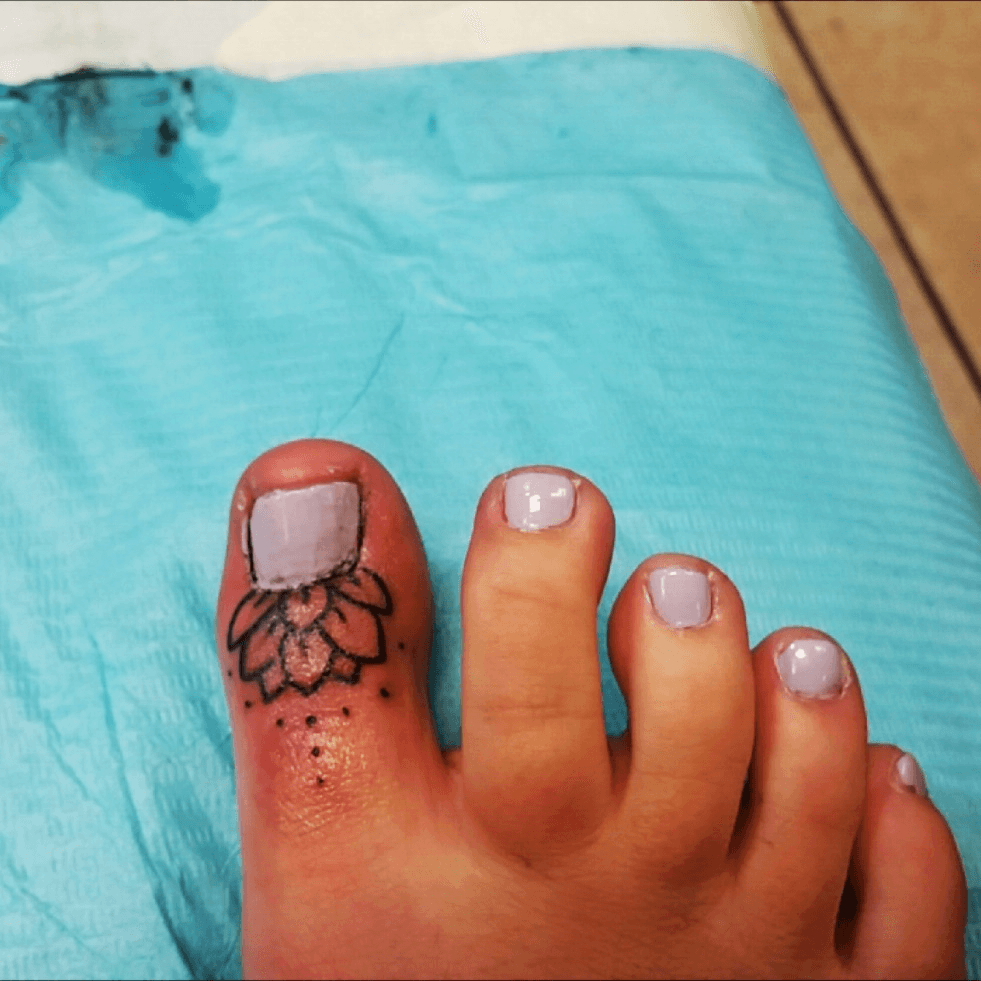 Ink Life Tattoo LLC  Customer missing a toe nail received a permanent tattoo  toe nail and foot art by Malo Come out and see us InkLifeTattoo Malo  ToeNail FootArt ATLTattoos  Facebook