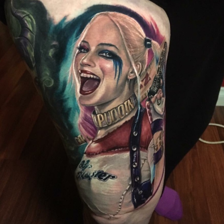 tatuaje de harley quinn