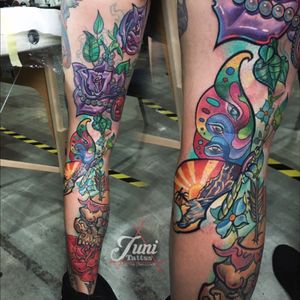 1 plays Best of Color on the Tattoo Bash Koln ,  #tattoofestival #junitattsstattoo #junitattss #germany #newschool #newtrad #newtraditional #newschooltattoo #newschooltattoos #newwork #bestcolor #best #bestartist #colortattoo #tattoo #tattooedgirls #köln #kölntattoo #kölntattoobash